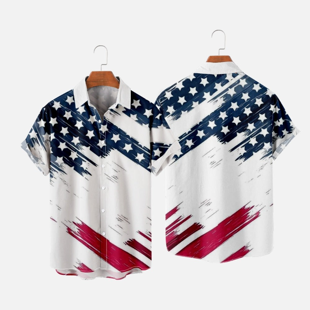 [SALE] Trend Stars And Stripes Shirt for Men