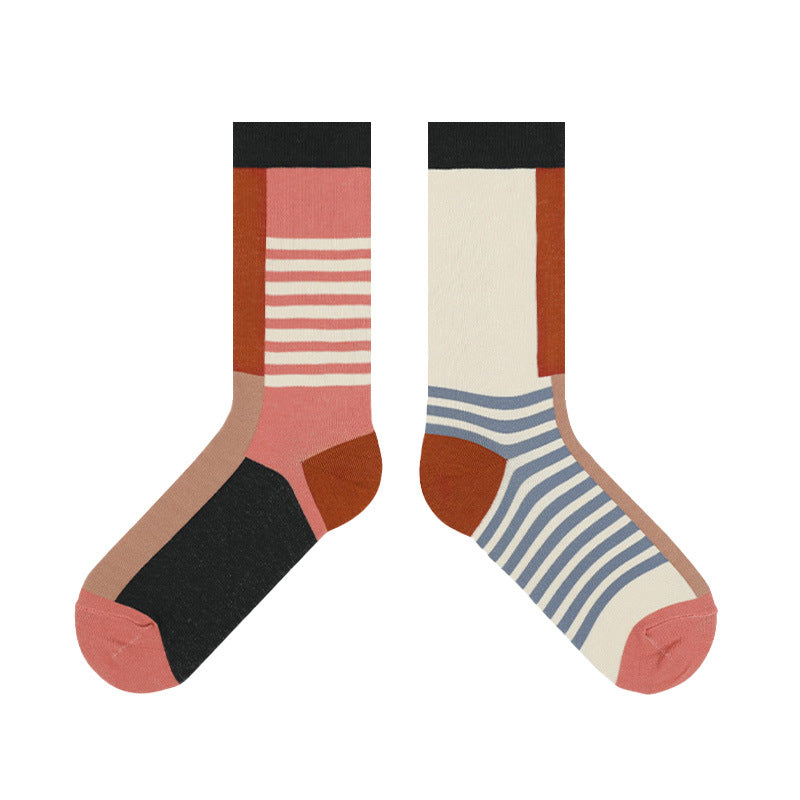 Stripes Asymmetrical Socks 3 Pack