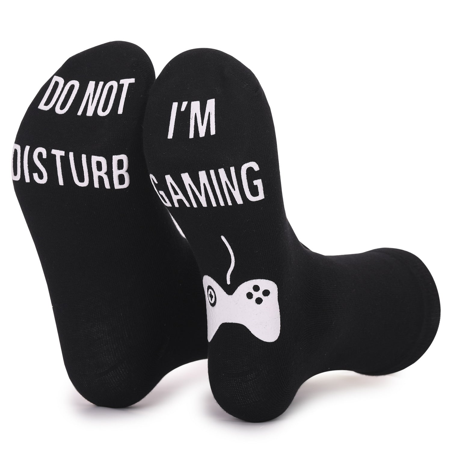 "Do Not Disturb" Socks 3 Pack-black-2