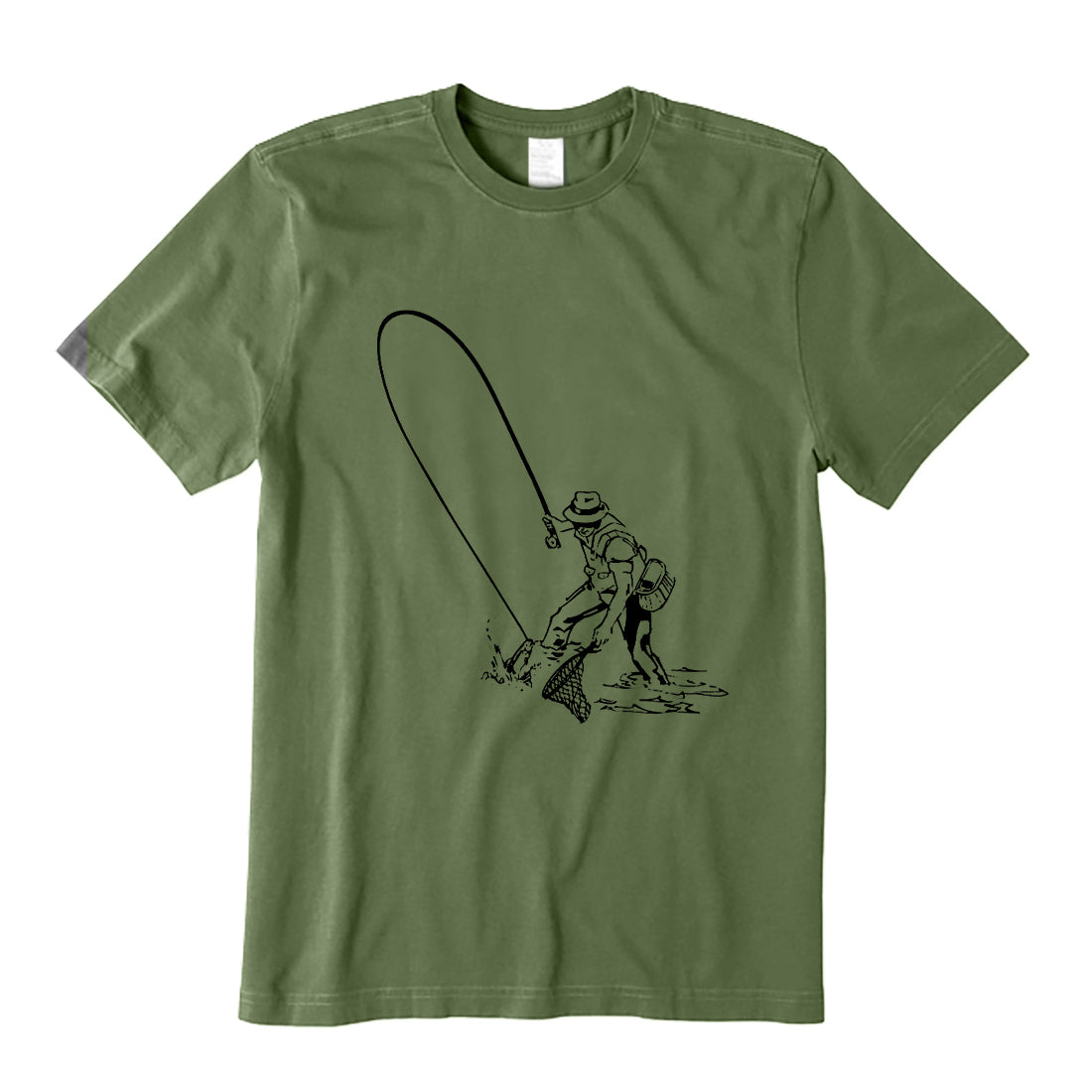 Fly Fisherman Landing Trout T-Shirt