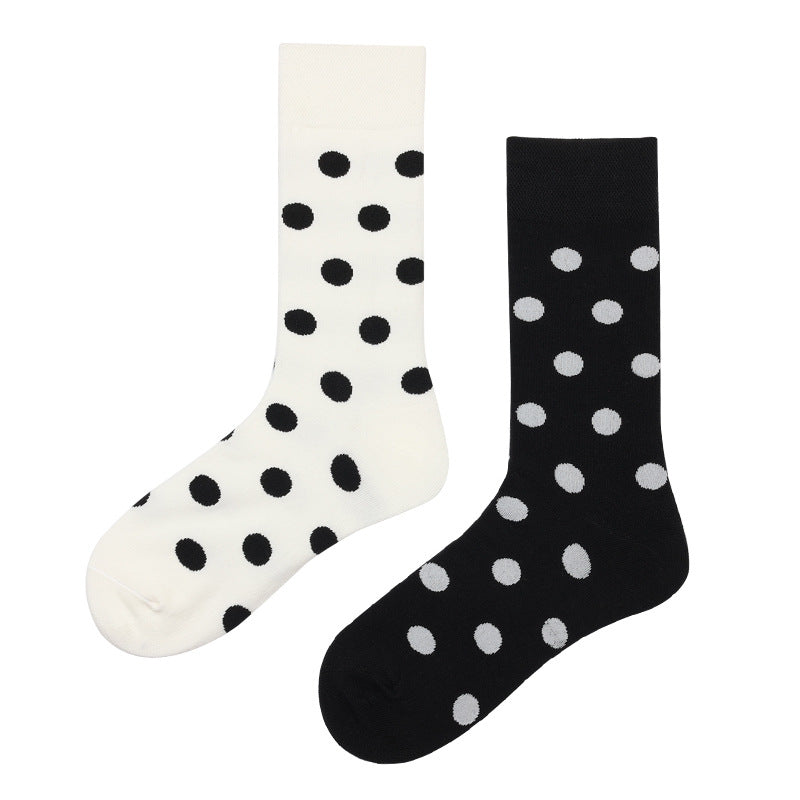 Black and White Polka Dots Socks 3 Pack-1