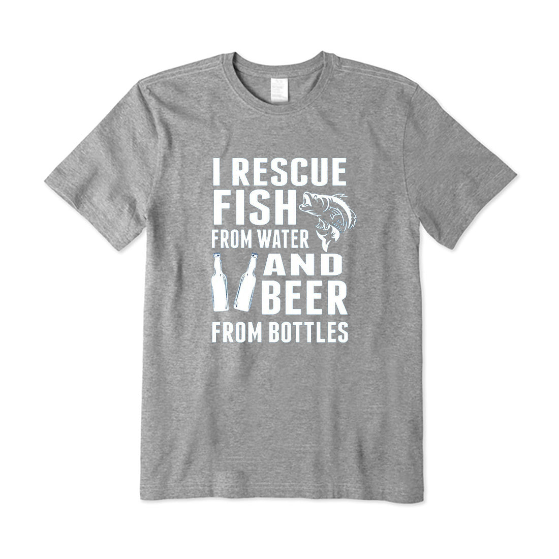I Rescue Fish From Water and Beer From Bottles T-Shirt